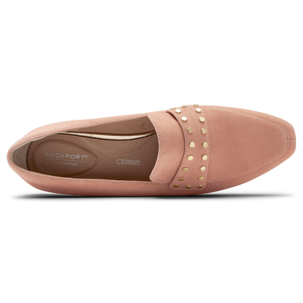 Rockport Womens Total Motion Laylani Studded - Loafers Pink - KOU345802